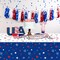 3-Pack Patriotic Tablecloths – 4th of July & Independence Day Plastic Table Covers with Stars & Fireworks, 54"x108" for Memorial Day & Patriotic Parties